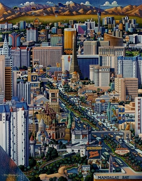 Las Vegas - 1000pc Jigsaw Puzzle by Dowdle
