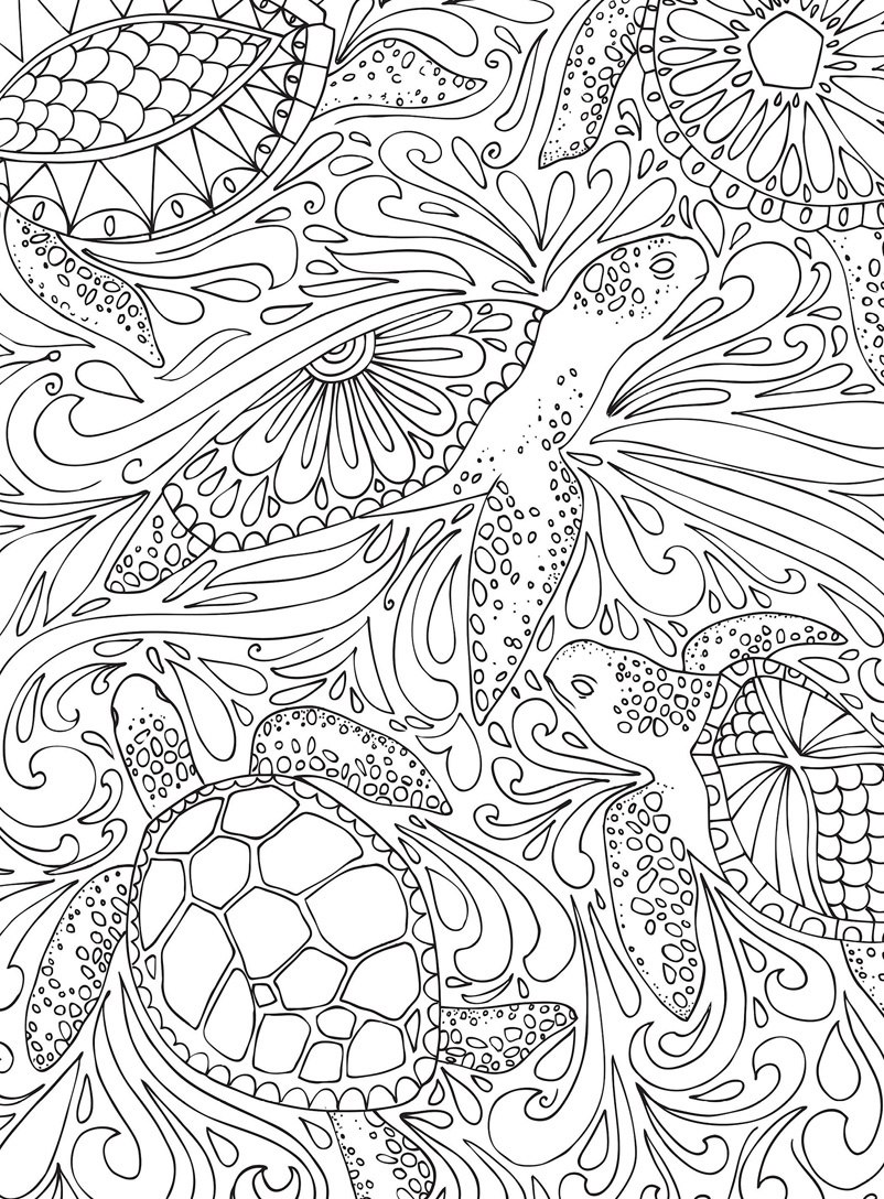 Puzzle Escapes: Undersea - 500pc Coloring Jigsaw Puzzle by Masterpieces