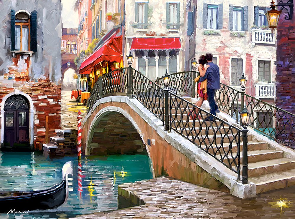 Venice Bridge - 2000pc By Castorland