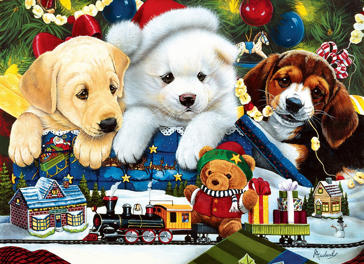 Toyland Pups - 1000pc Jigsaw Puzzle by Masterpieces  			  					NEW