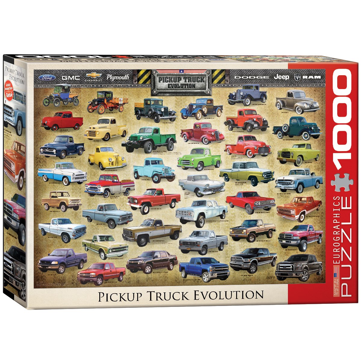 Pickup Truck Evolution - 1000pc Jigsaw Puzzle by Eurographics