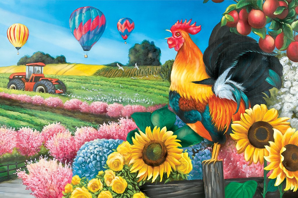 Applelane Farms - 1000pc Jigsaw Puzzle by Lafayette Puzzle Factory