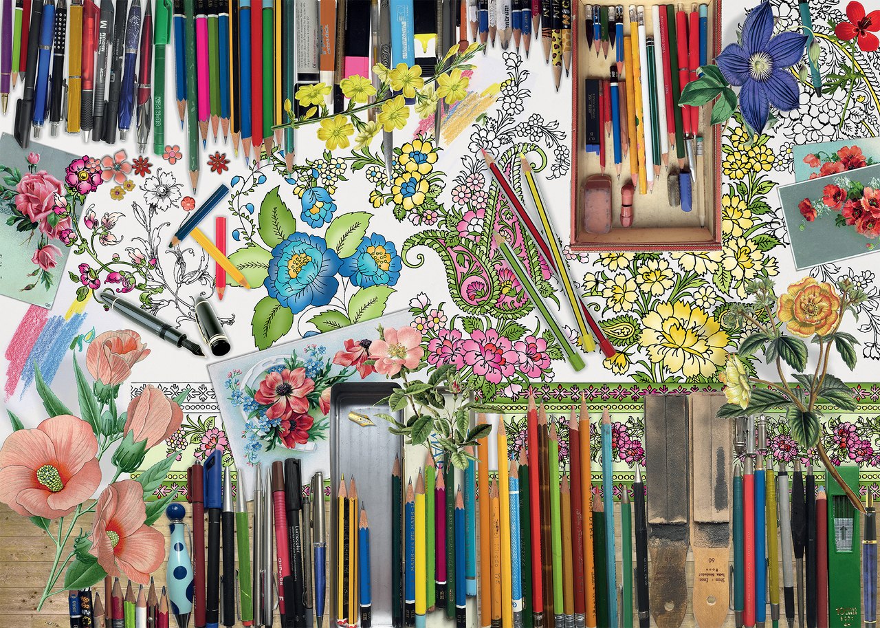 Color with Me - 300pc Large Format By Ravensburger  			  					NEW