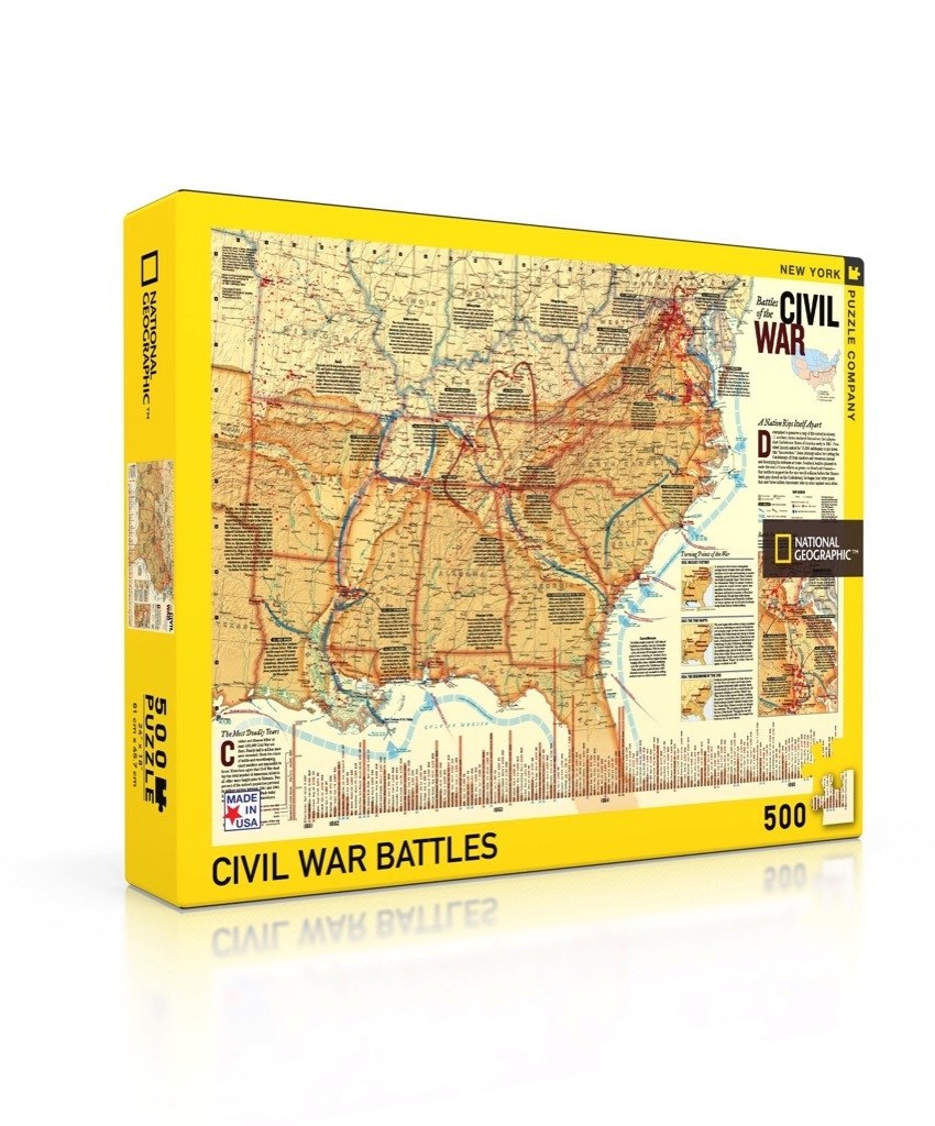 Battles of the Civil War - 500pc Jigsaw Puzzle by New York Puzzle Company  			  					NEW