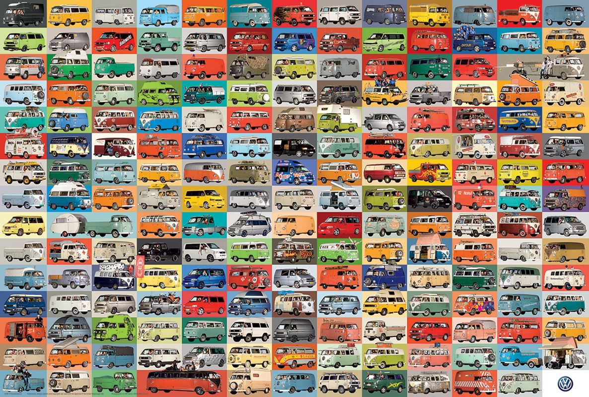 The VW Groovy Bus - 1000pc Jigsaw Puzzle By Eurographics  			  					NEW