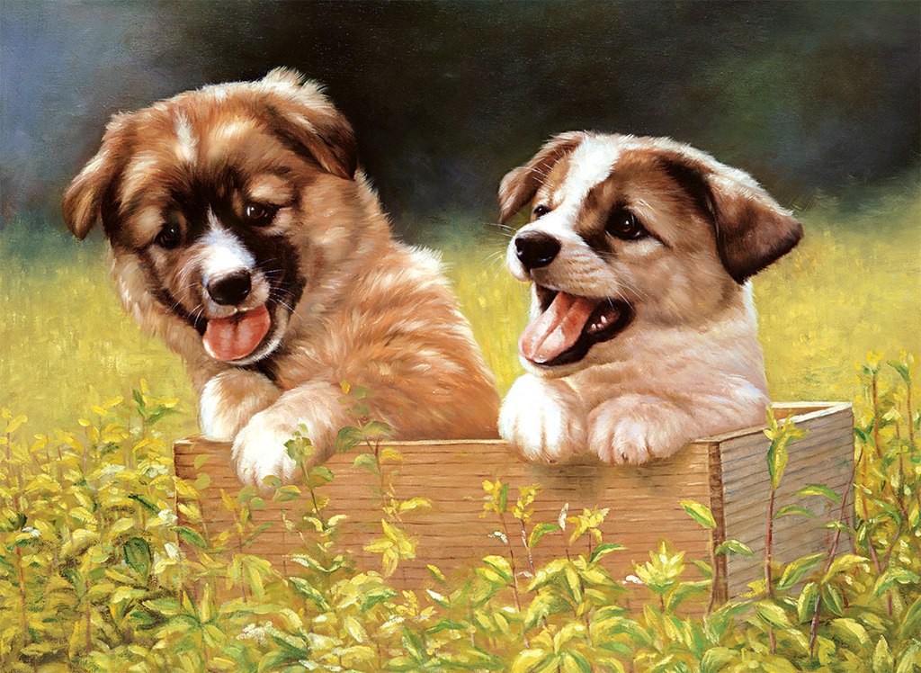Doggie Garden - 500pc Jigsaw Puzzle by Tomax