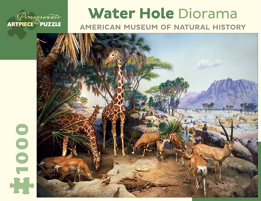Water Hole Diorama - 1000pc Jigsaw Puzzle by Pomegranate  			  					NEW