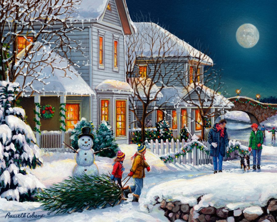 Holiday Walk - 1000pc Jigsaw Puzzle by Vermont Christmas Company  			  					NEW