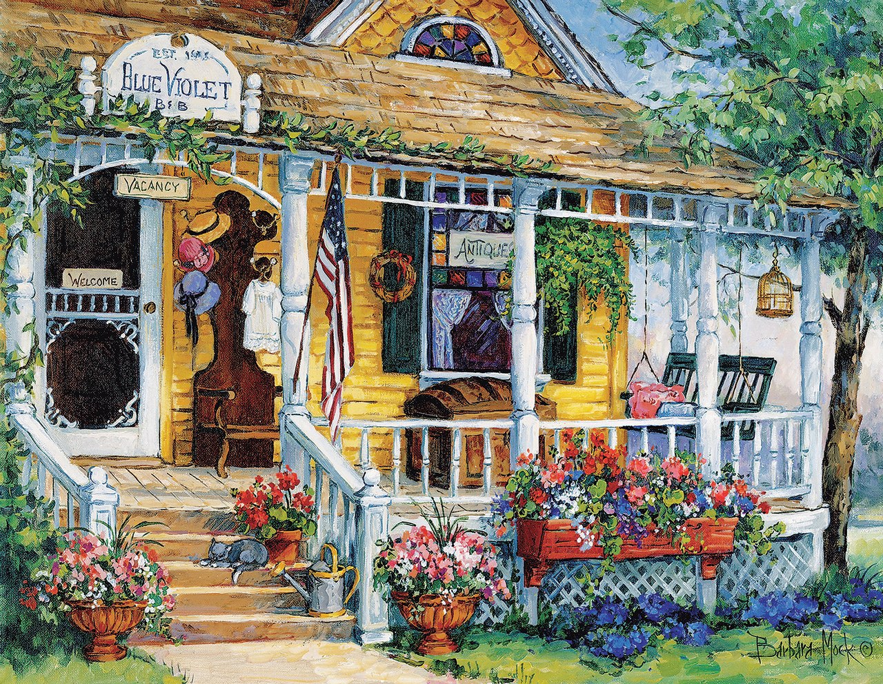 Blue Violet Antiques - 1000+pc Jigsaw Puzzle by Sunsout  			  					NEW