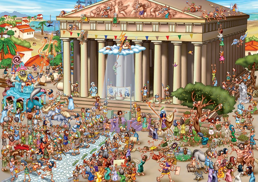 Acropolis of Athens - 1000pc Jigsaw Puzzle by D-Toys