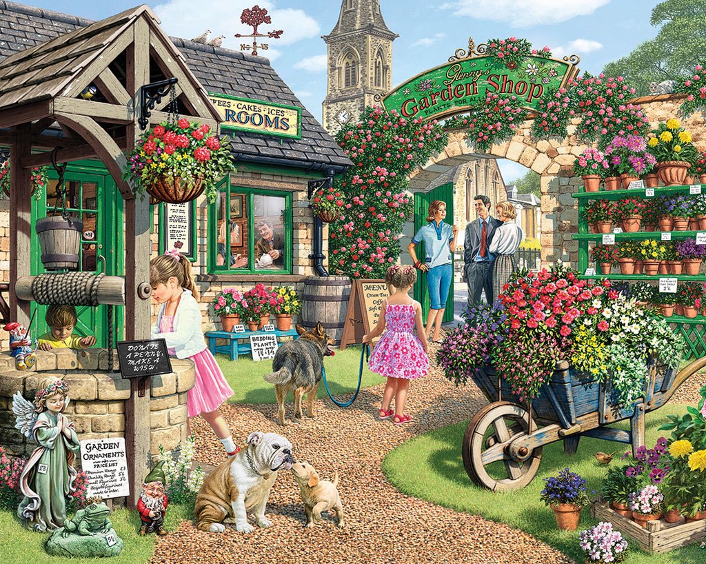 The Garden Shop - 1000pc Jigsaw Puzzle by White Mountain