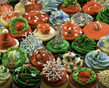 Christmas Cupcake - 1000pc Jigsaw Puzzle By Vermont Christmas Company