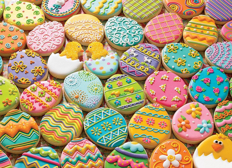Easter Cookies - 350pc Family Jigsaw Puzzle by Cobble Hill