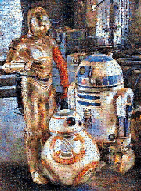 Star Wars: Droids of the Resistance - 1000pc Photomosaic Jigsaw Puzzle by Buffalo Games