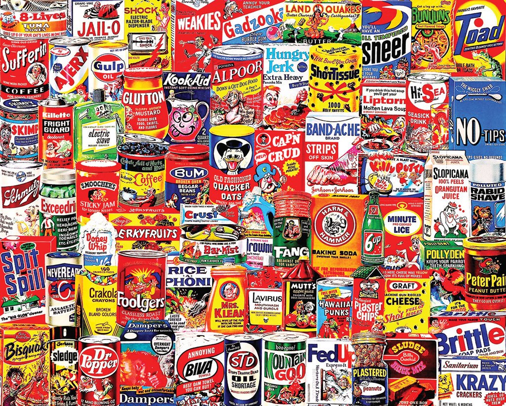 Wacky Packs - 1000pc Jigsaw Puzzle by White Mountain