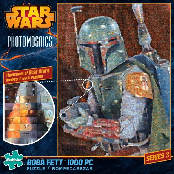 Star Wars: Boba Fett - 1000pc Photomosaic Jigsaw Puzzle by Buffalo Games