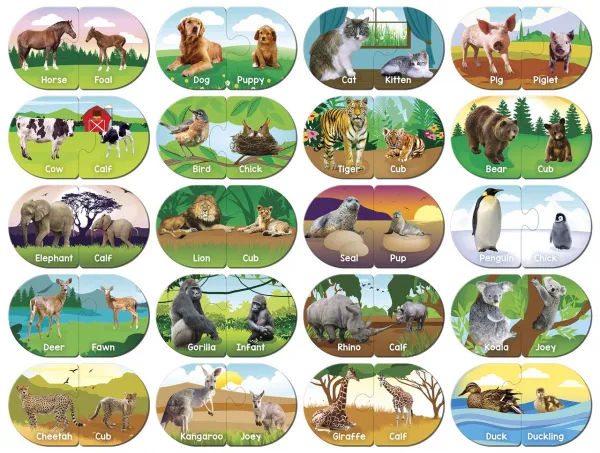 Animals - Educational Matching Puzzle by Masterpieces
