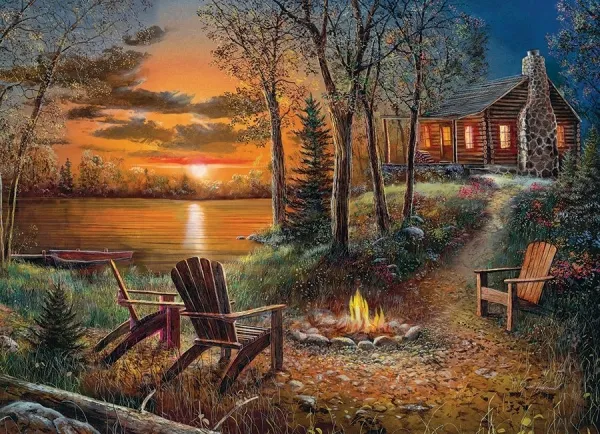 Fireside - 500pc Jigsaw Puzzle By Cobble Hill