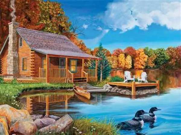 Loon Lake (updated) - 500pc Jigsaw Puzzle By Cobble Hill
