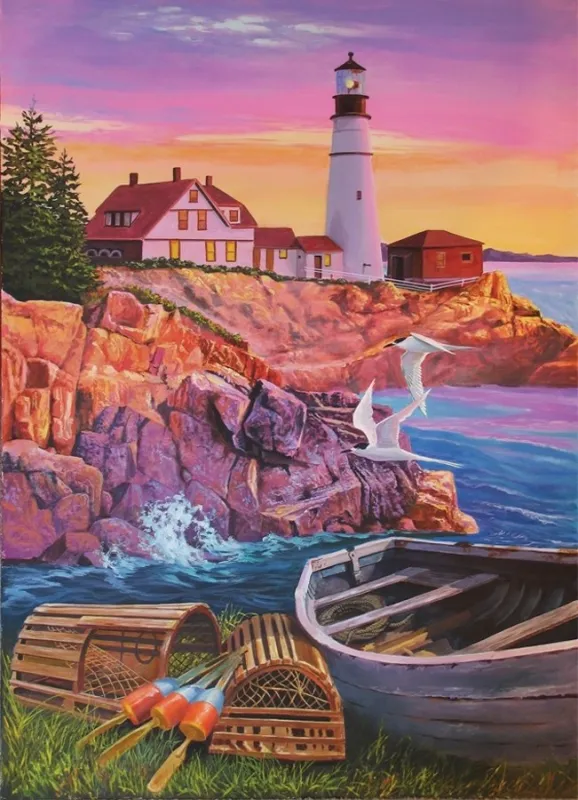 Lighthouse Cove - 275pc Easy Handling Puzzle by Cobble Hill