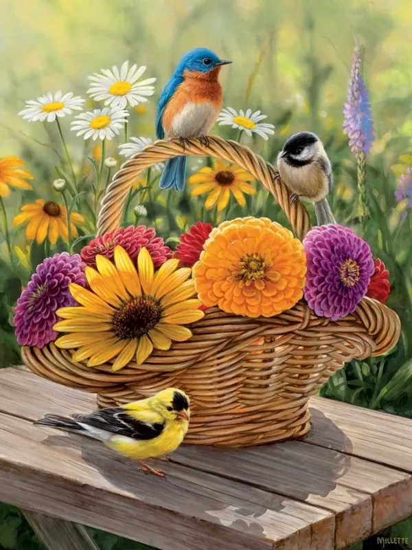 Summer Bouquet - 275pc Easy Handling Puzzle by Cobble Hill