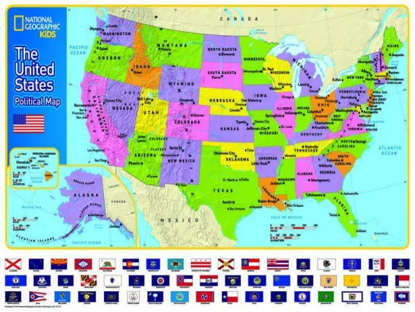 The USA Kids Map - 300pc Jigsaw Puzzle by New York Puzzle Company