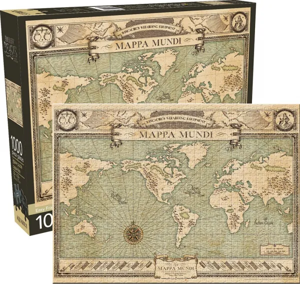Fantastic Beasts: Map - 1000pc Jigsaw Puzzle by Aquarius