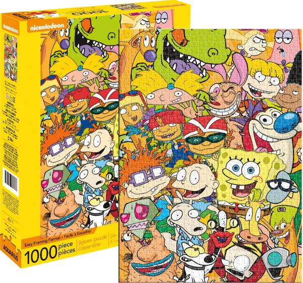 Nickelodeon Cast - 1000pc Jigsaw Puzzle by Aquarius