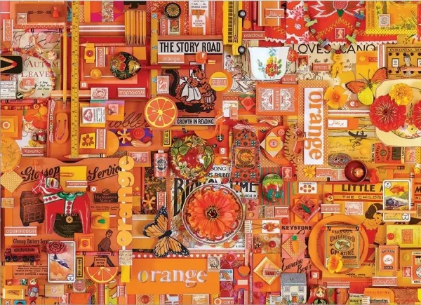 Rainbow Project: Orange - 1000pc Jigsaw Puzzle by Cobble Hill