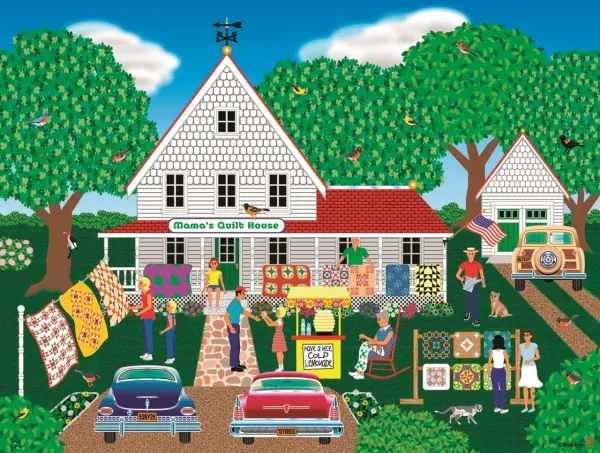 Mama's Quilt House - 1000pc Jigsaw Puzzle By Sunsout