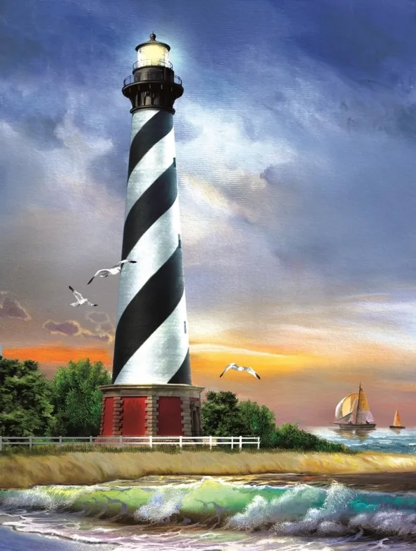 Cape Hatteras Lighthouse - 500pc Jigsaw Puzzle By Sunsout