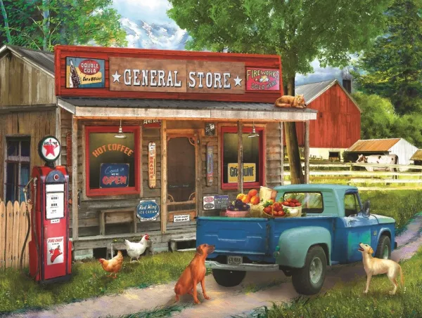 A Stop at the Store - 1000pc Jigsaw Puzzle By Sunsout