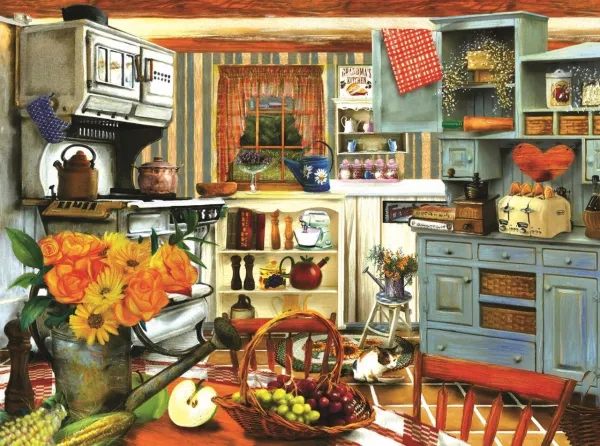 Grandma's Country Kitchen - 1000pc Jigsaw Puzzle By Sunsout