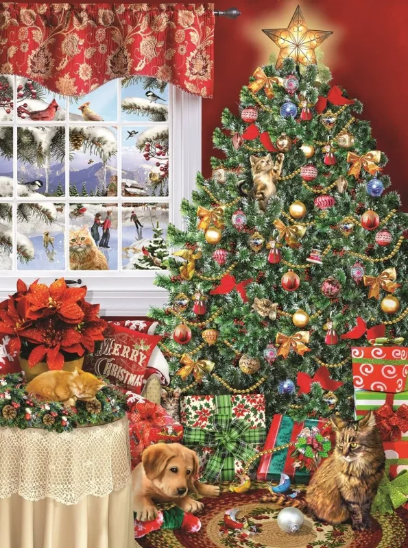 Cat Tree - 1000pc Jigsaw Puzzle By Sunsout