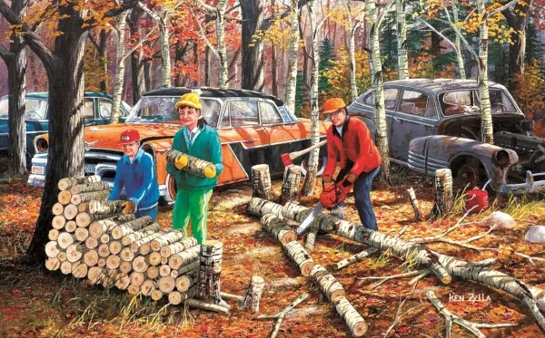 Fall Chores - 300pc Jigsaw Puzzle By Sunsout