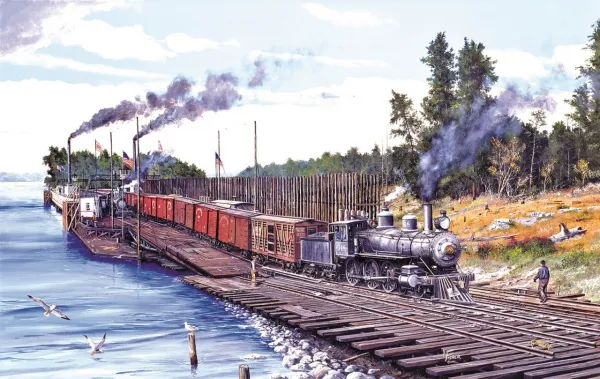 Crossing Columbia - 550pc Jigsaw Puzzle By Sunsout