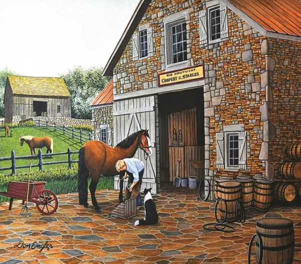 Coppery and Stables - 300pc Jigsaw Puzzle By Sunsout