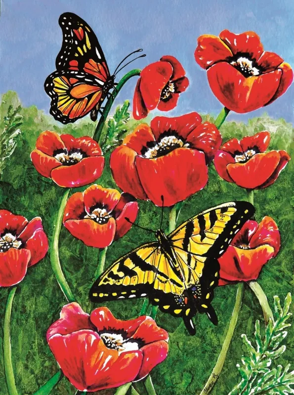 Monarch &amp; Swallowtail - 1000pc Jigsaw Puzzle By Sunsout