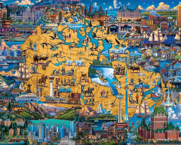 Best of Canada - 500pc Jigsaw Puzzle by Dowdle