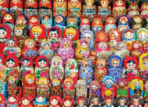 Russian Matryoshkas Dolls - 1000pc Jigsaw Puzzle by Eurographics