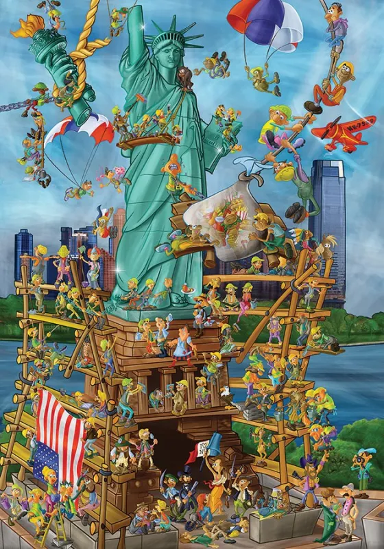 Statue of Liberty - 1000 pc Jigsaw Puzzle by D-Toys