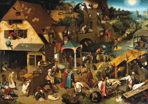 Breughel: Netherlandish Proverbs - 1000pc Jigsaw Puzzle By D-Toys