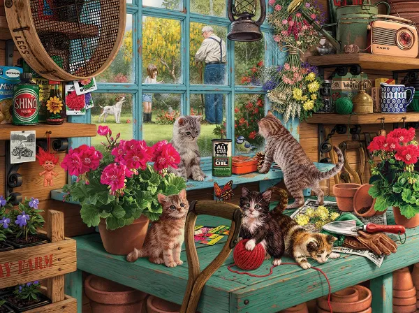 Curious Kittens - 1000pc Jigsaw Puzzle By White Mountain