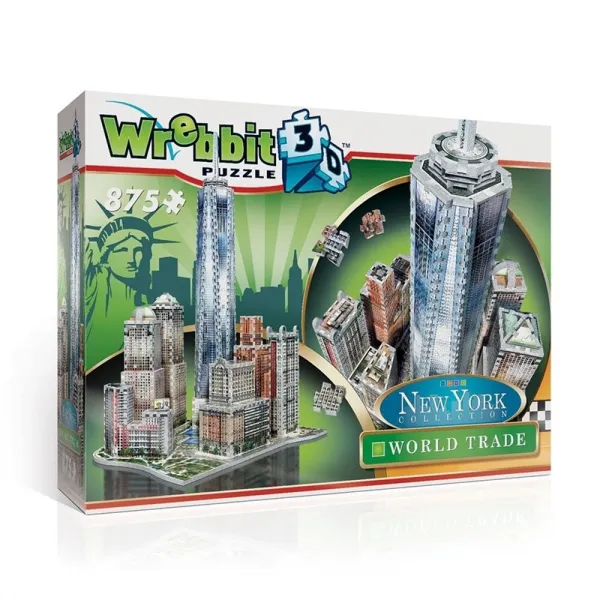 World Trade - 875pc 3D Puzzle by Wrebbit