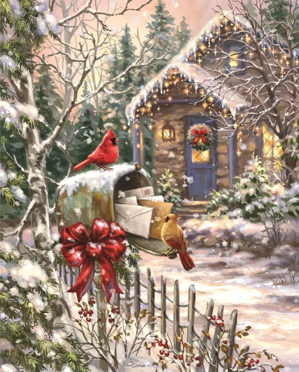 Cardinal Cottage - 1000pc Jigsaw Puzzle By Springbok