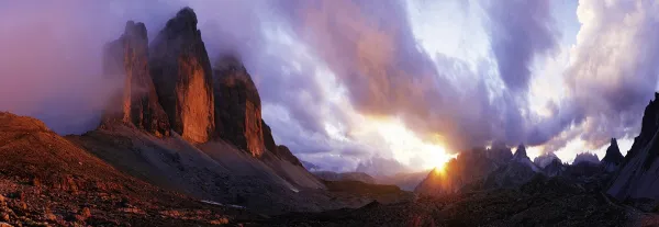 3 Peaks - 1000pc Panoramic Jigsaw Puzzle By Heye