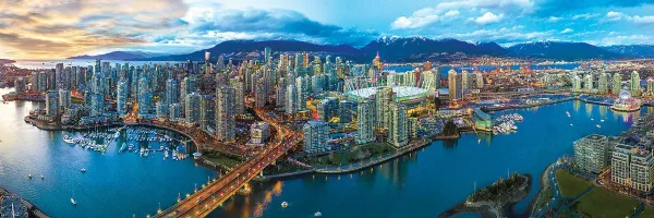 Vancouver - 1000pc Panoramic Jigsaw Puzzle by Eurographics
