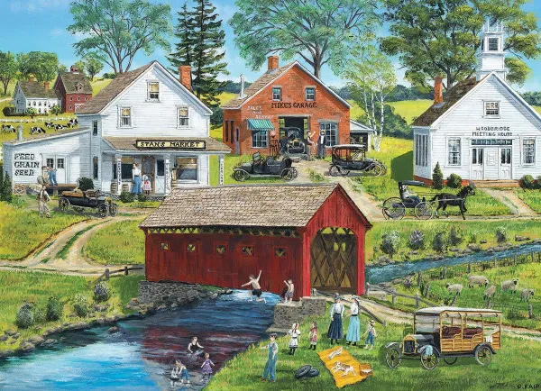 Fair: Old Covered Bridge - 300pc Jigsaw Puzzle by Eurographics