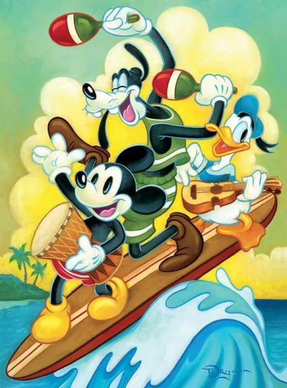 Disney: Surf Trio - 1000pc Jigsaw Puzzle by Ceaco