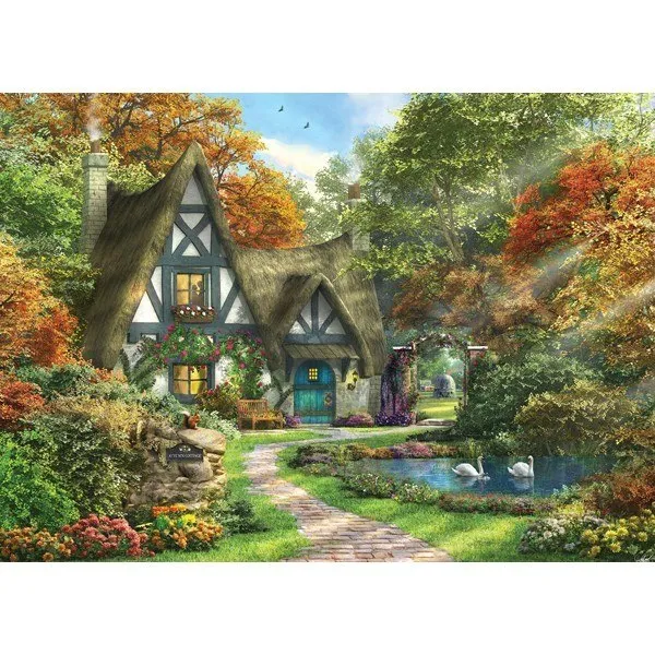 Picture Perfect III: Autumn Cottage - 1000pc Jigsaw Puzzle by Holdson